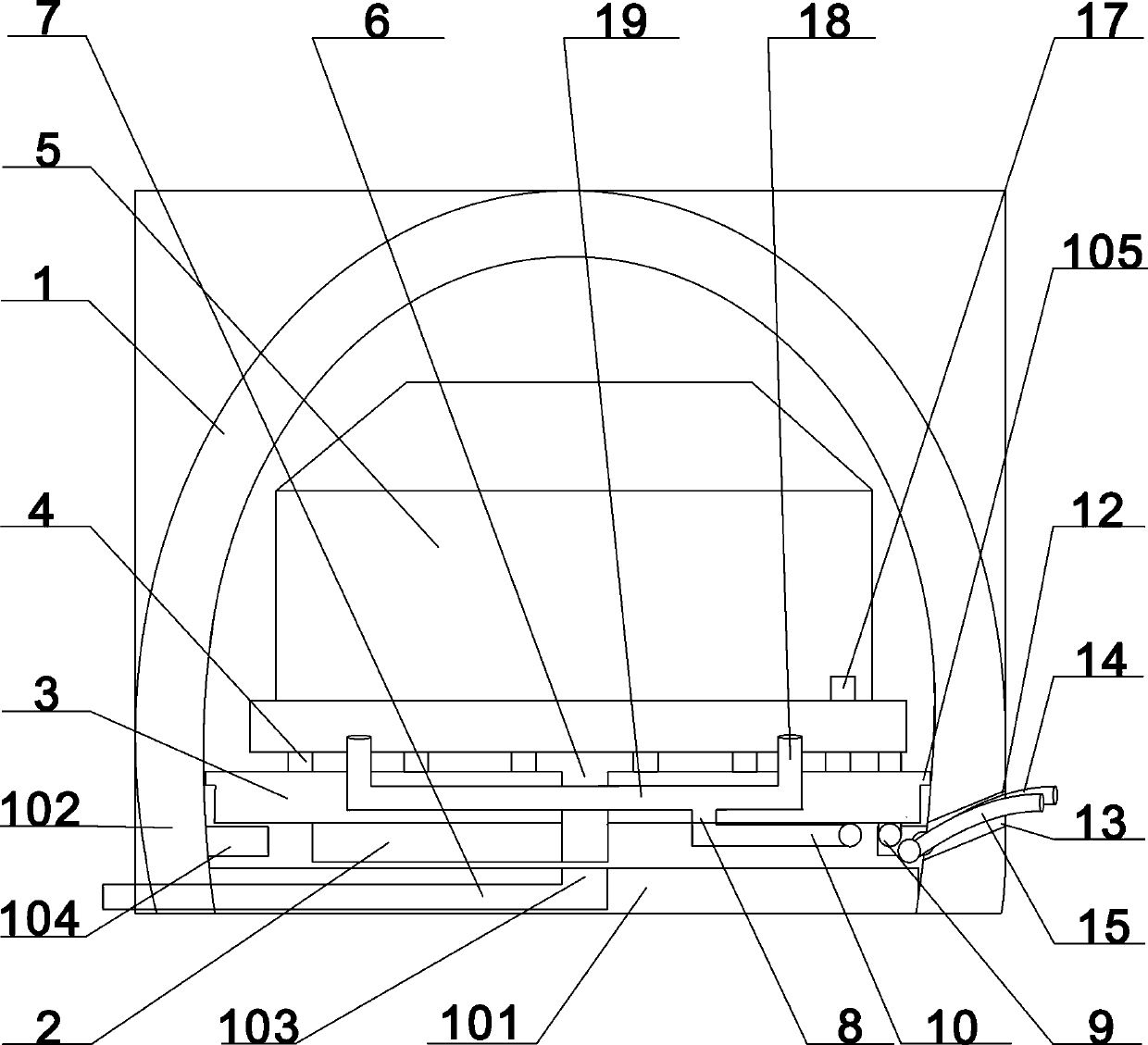 Energy-saving and environment-friendly device for burning organic matter in nitriding kiln