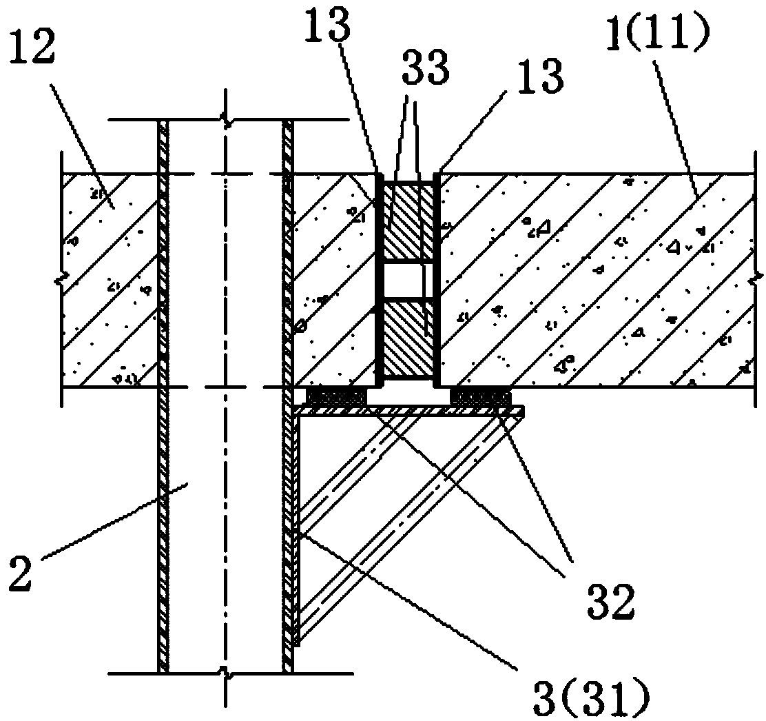 Foundation pit with non-first level struts with dynamic stress adjusting function and construction method