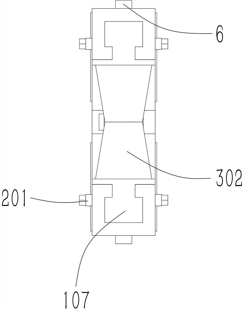 Aluminum alloy formwork opposite-pulling piece dismantling tool