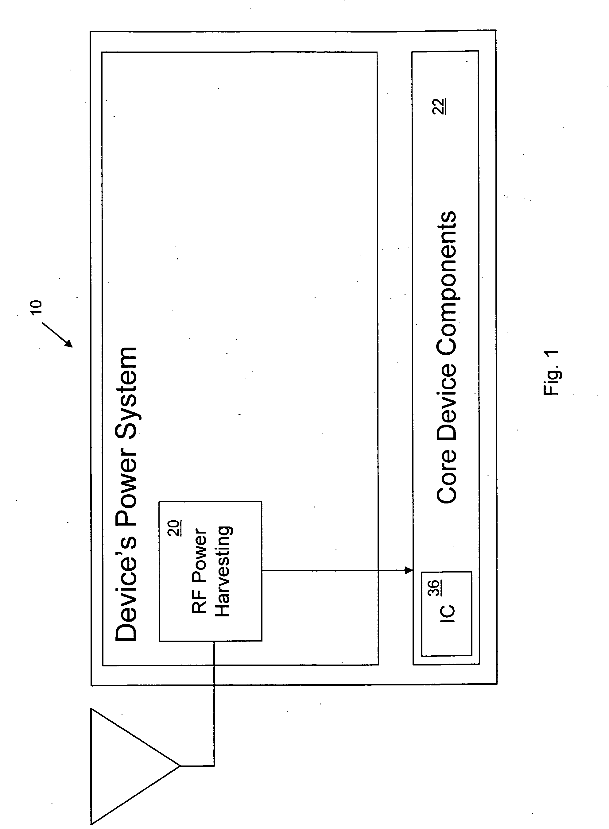 Powering devices using RF energy harvesting