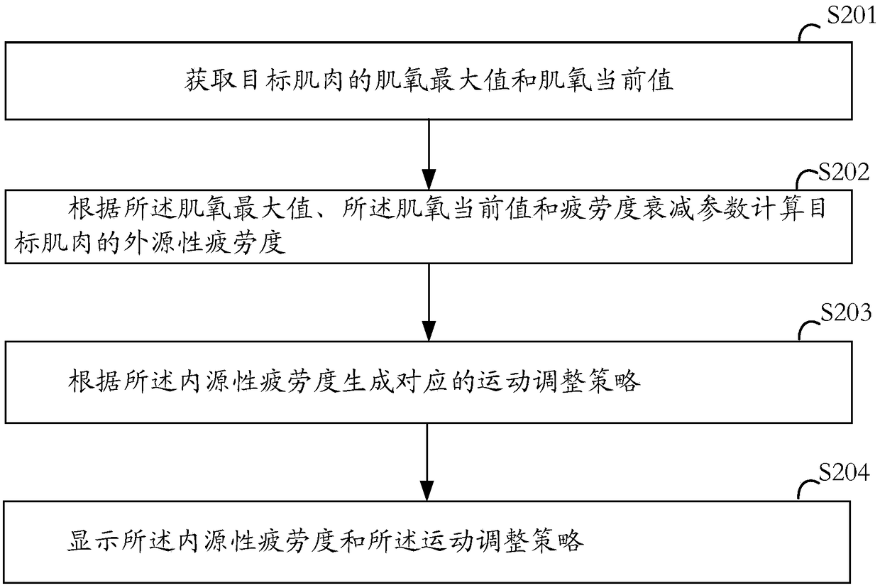 Method, device and storage medium for detecting muscle exogenous fatigue degree