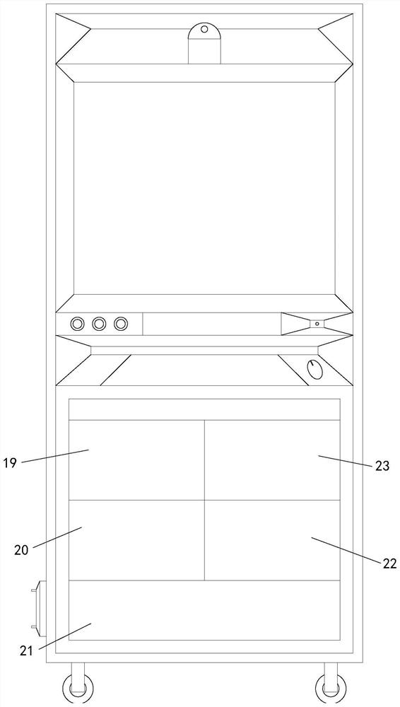 Form filling device for radiology department and form filling method thereof