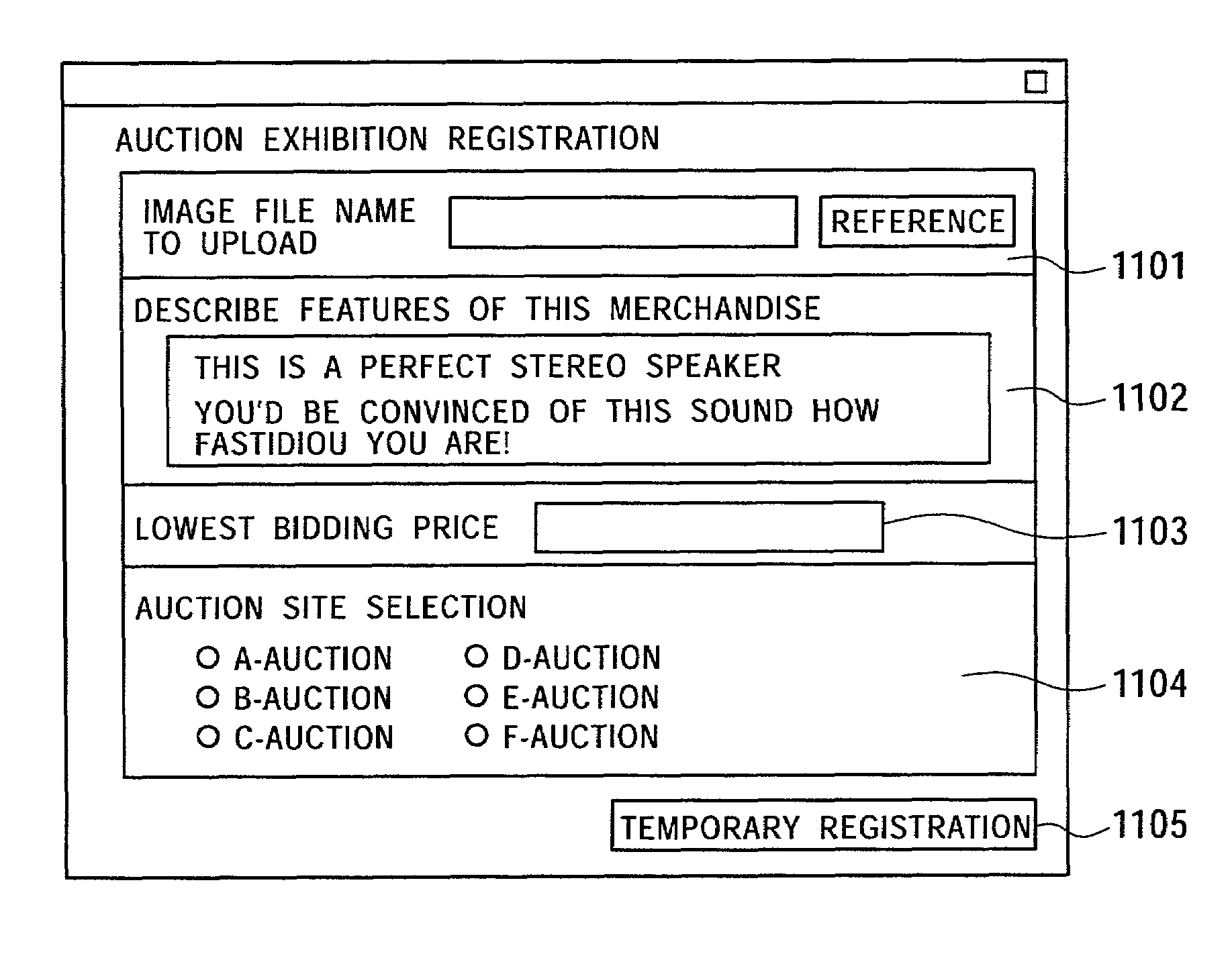 Methods of network auction and network auction support, systems of network auction server and auction support server, and recording medium