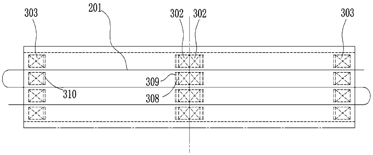 Double-parallel efficient pre-oxidation furnace