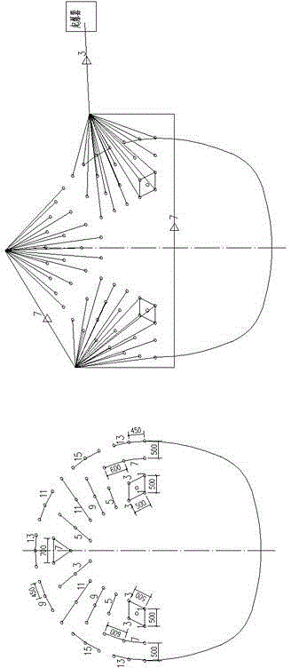 Circular divided blasting tunnel construction method capable of effectively controlling blasting vibration velocity