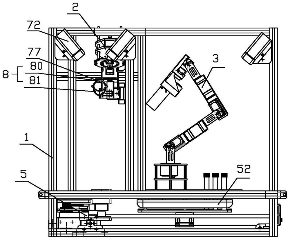 Automatic throat swab collection system and automatic throat swab collection method