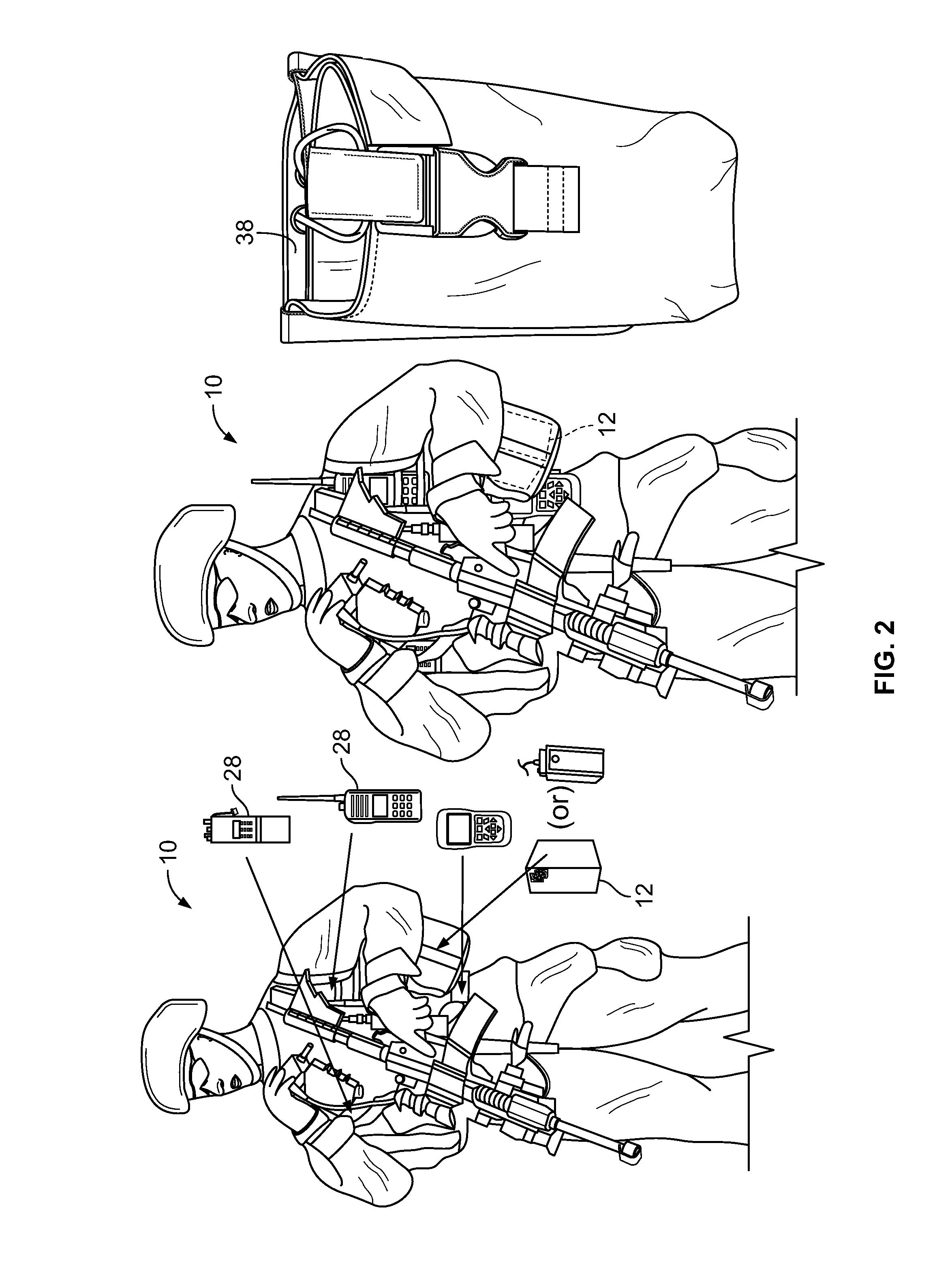 Lightweight power system for continuously charging multiple battery powered devices carried by a dismounted soldier