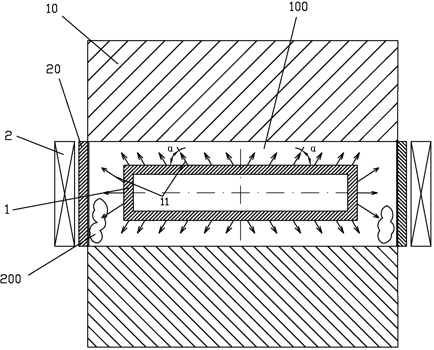 Thin-strip continuous casting flow distribution scum removing method