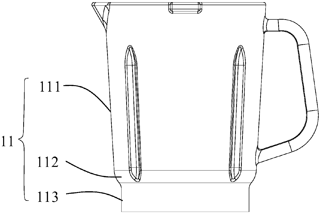 Glass cup body processing technology for food processor