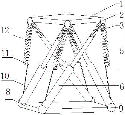 Tension overall vibration isolation mechanism