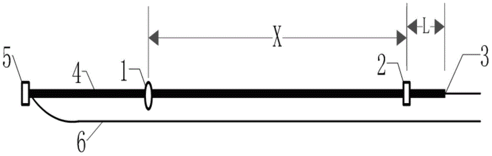 Method for measuring time difference proportional displacement of magnetostrictive sensor