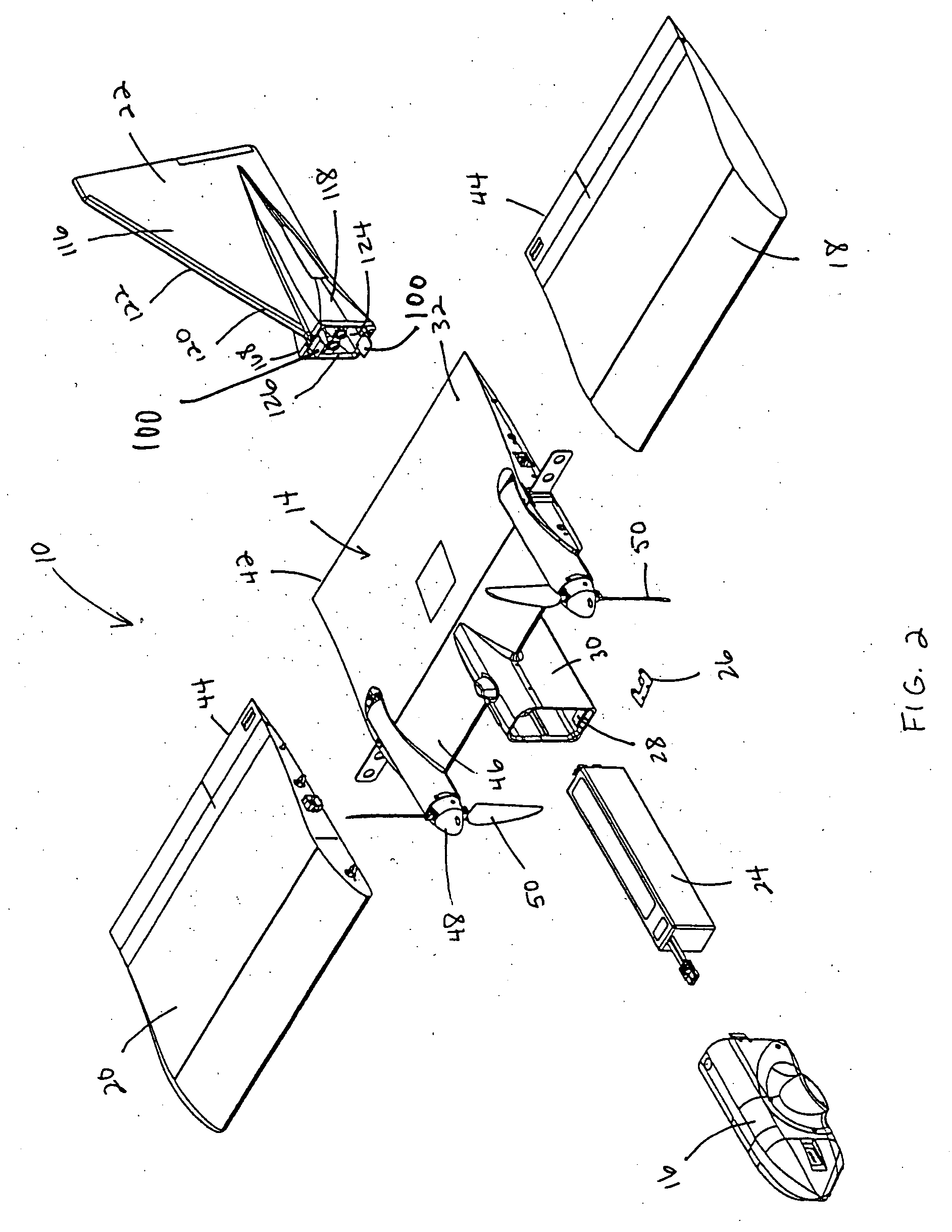 Autonomous, back-packable computer-controlled breakaway unmanned aerial vehicle (UAV)