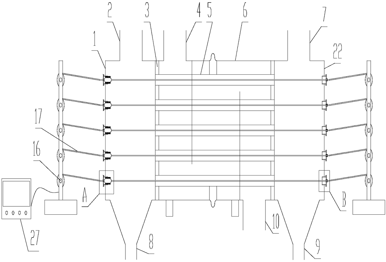 Online ash removing device and heat exchanger with same