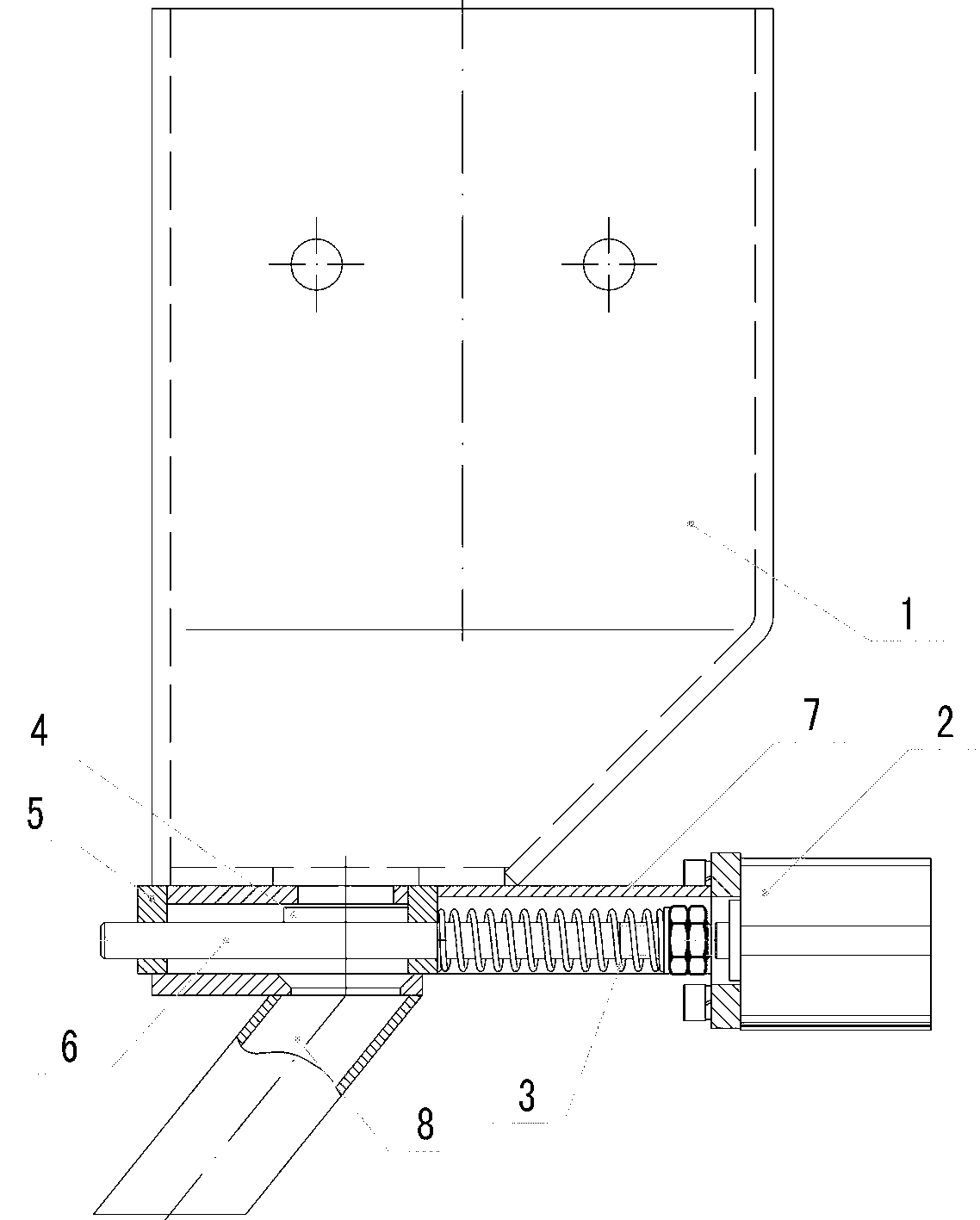 Mining electric locomotive leak-proof automatic stuccoing device