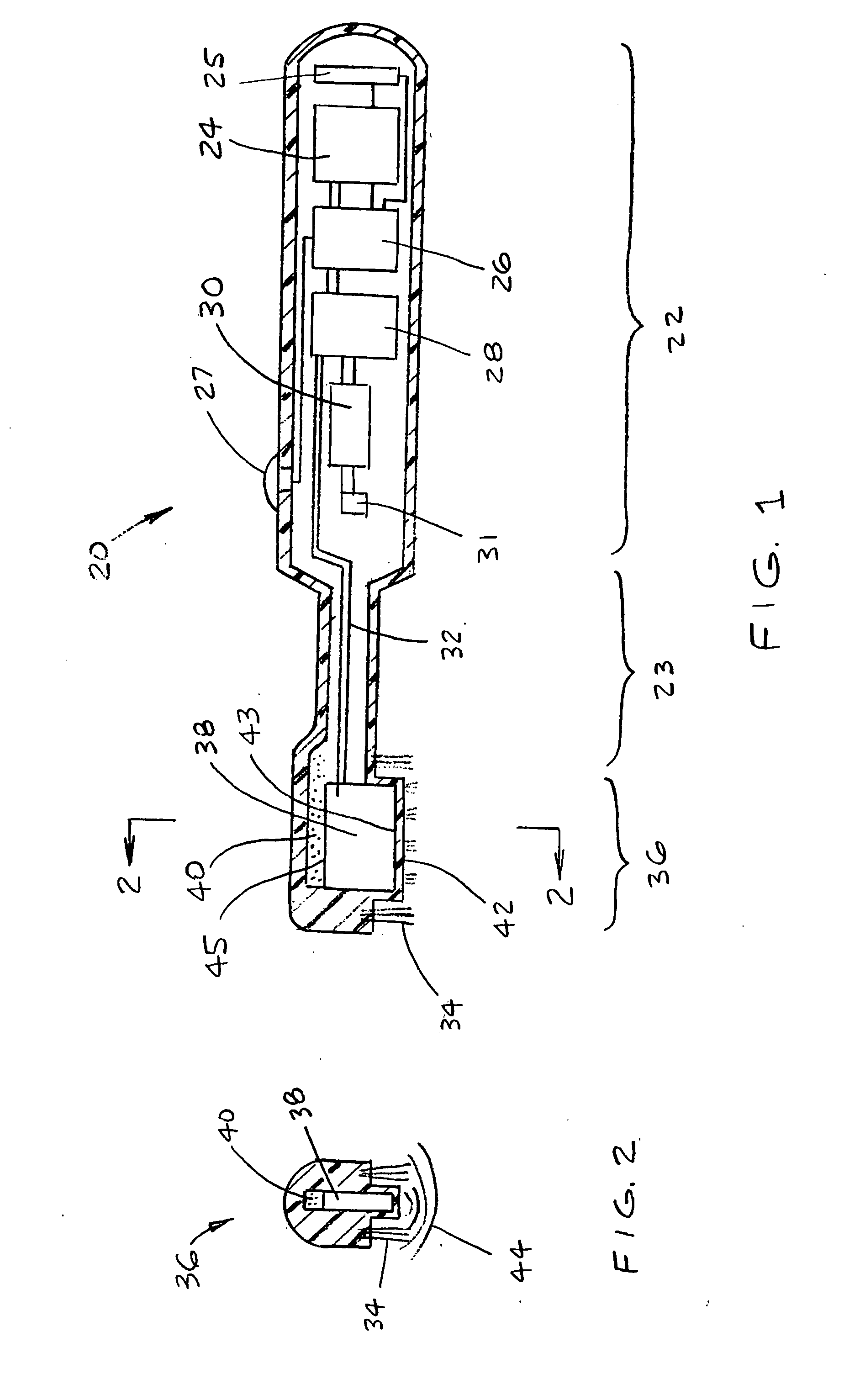 Extended reach ultrasonic toothbrush with improvements