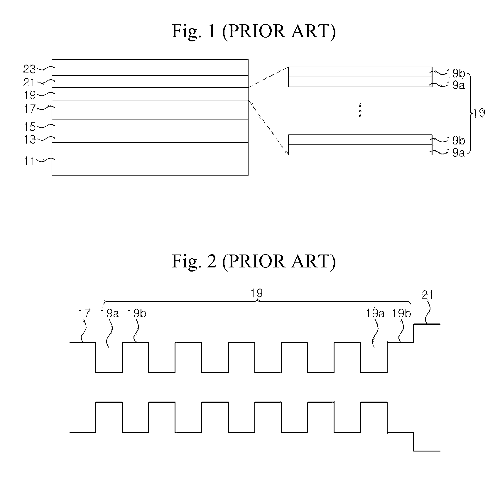 Light emitting diode having active region of multi quantum well structure