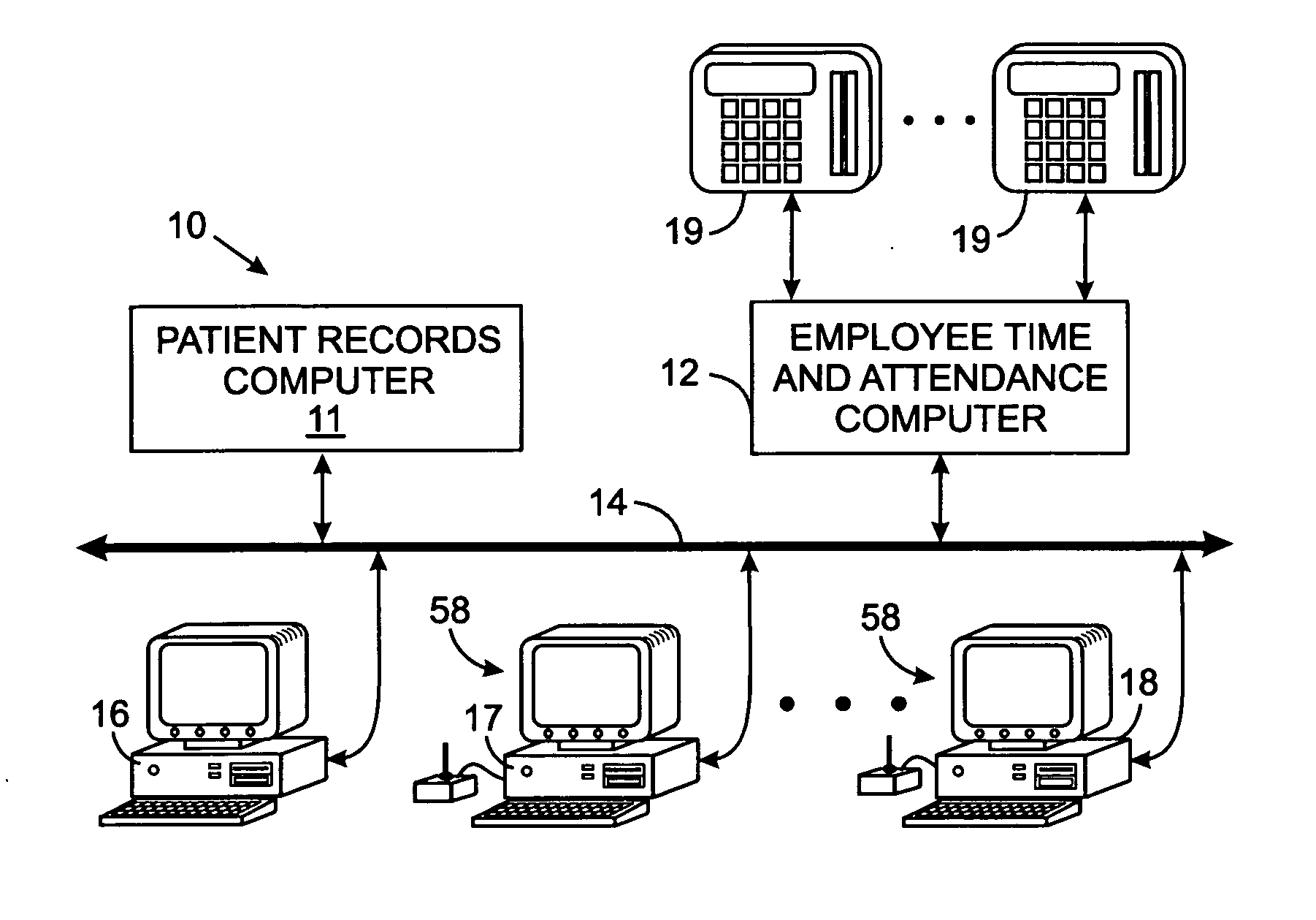 System for automatically tallying time spent by medical personnel attending to patients