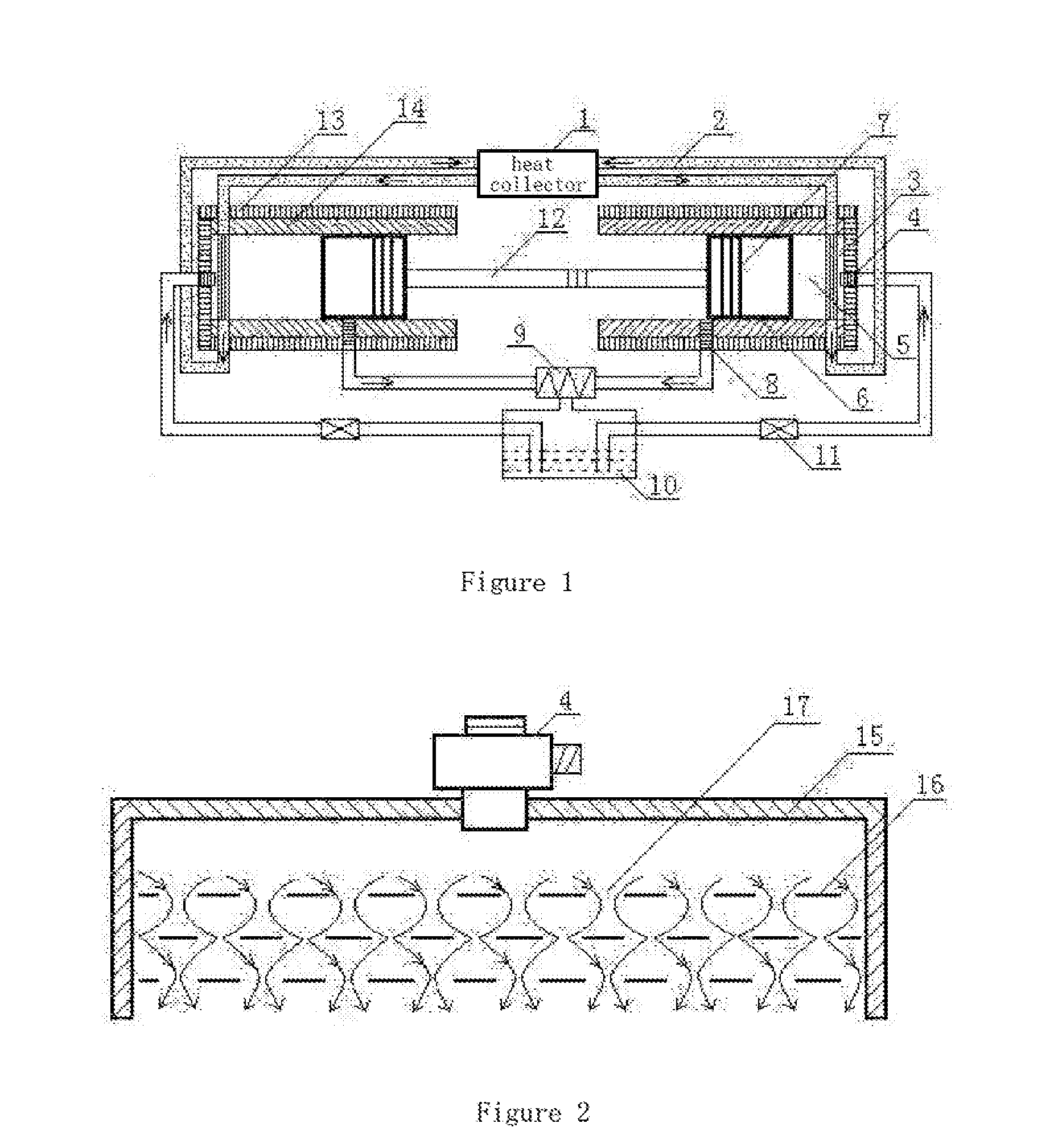 Parallel motion heat energy power machine and working method thereof