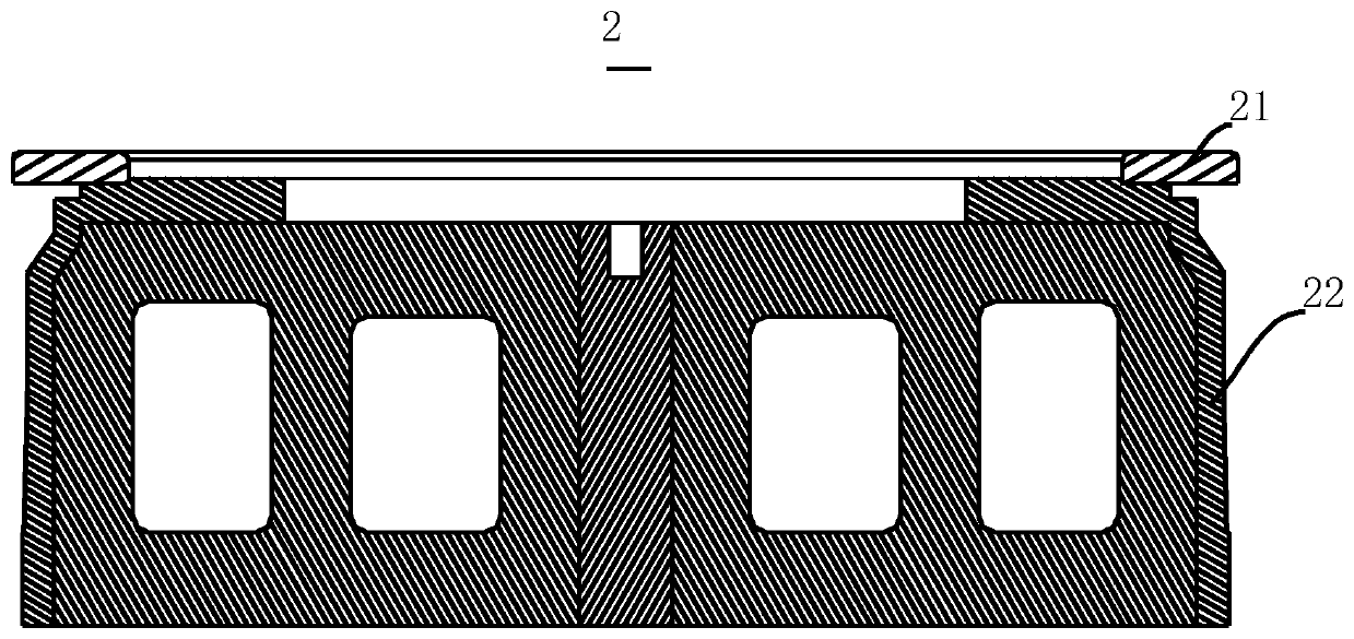 Processing method for large-thickness composite skirt