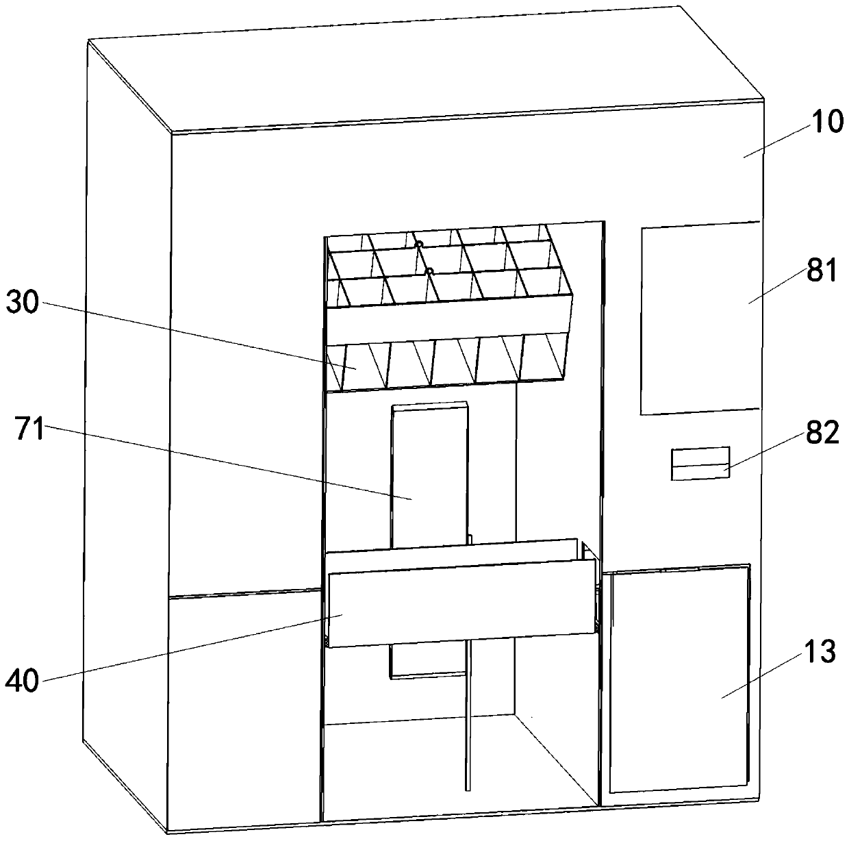 Visualized self-service fruit exclusive machine