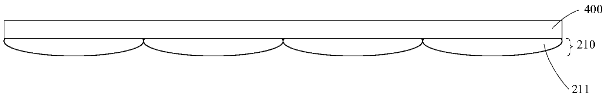 Quantum dot display panel brightness enhancement film and lens array