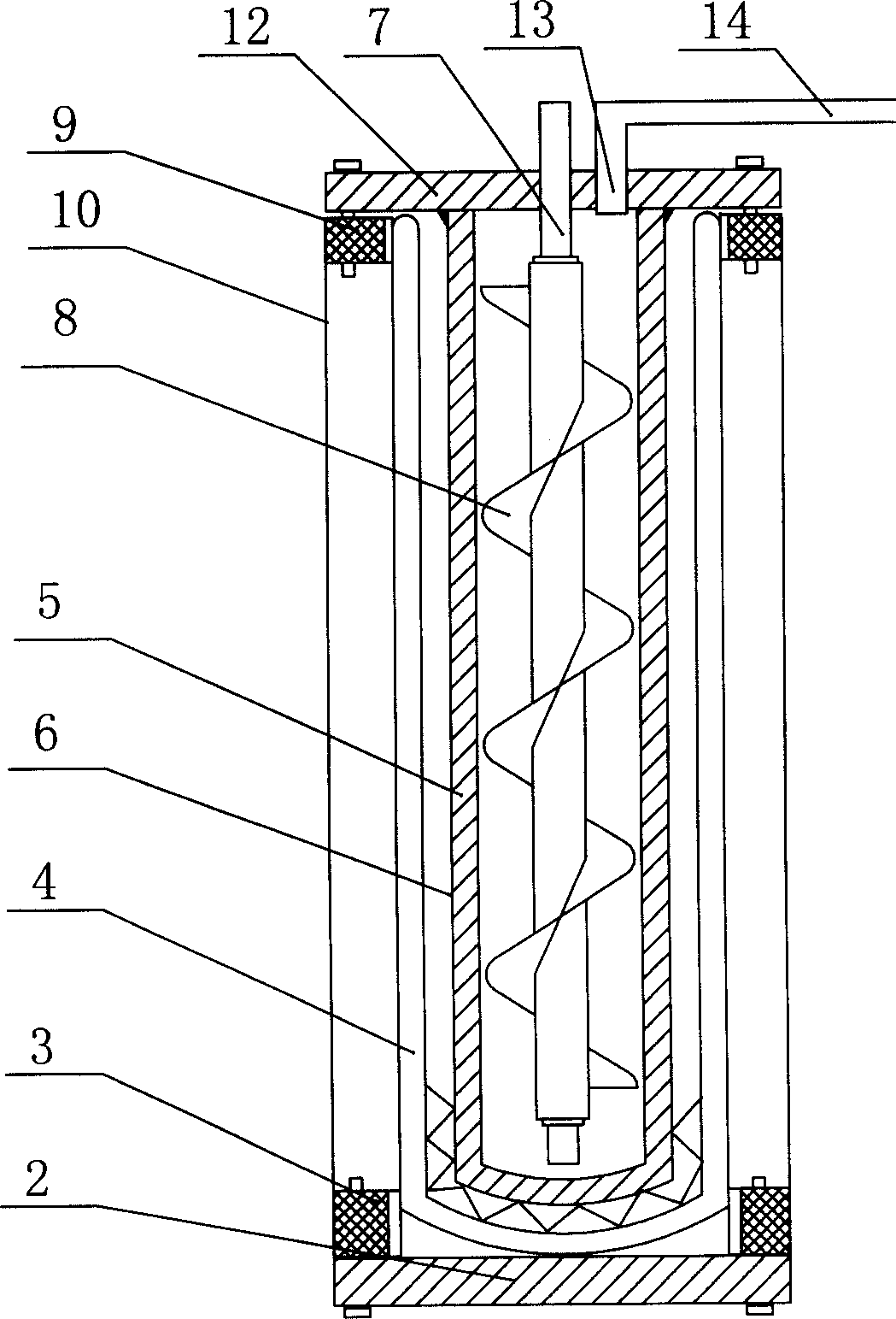 Flow-guiding solar water heater