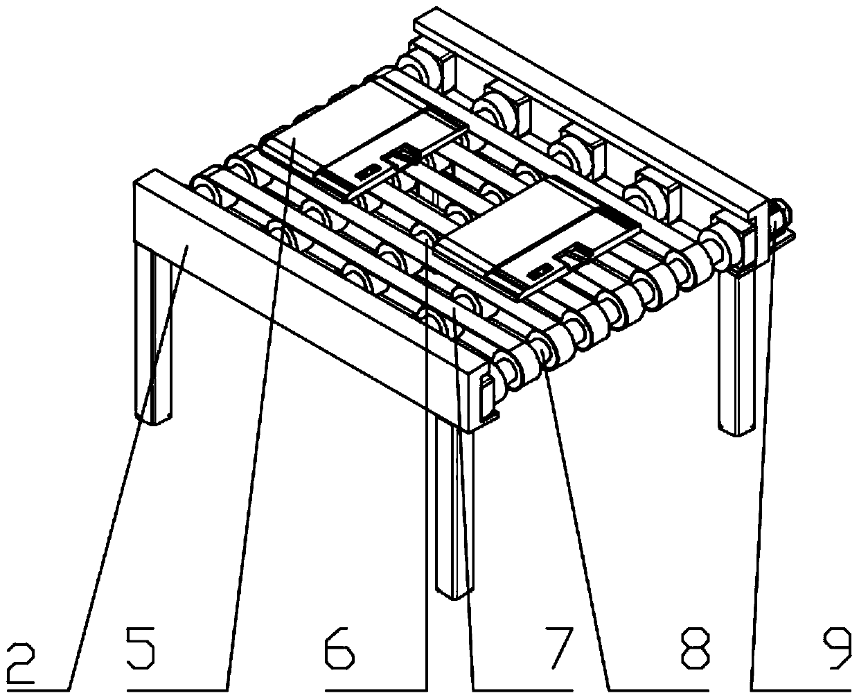 Automatic bagging machine of goods