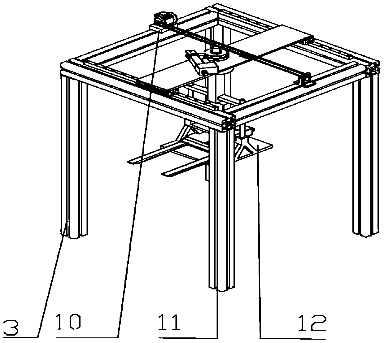 Automatic bagging machine of goods