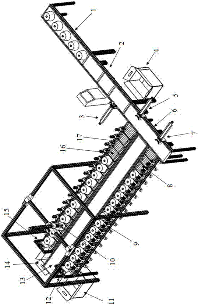 Automatic counter weight device of cone yarn and counter weight method