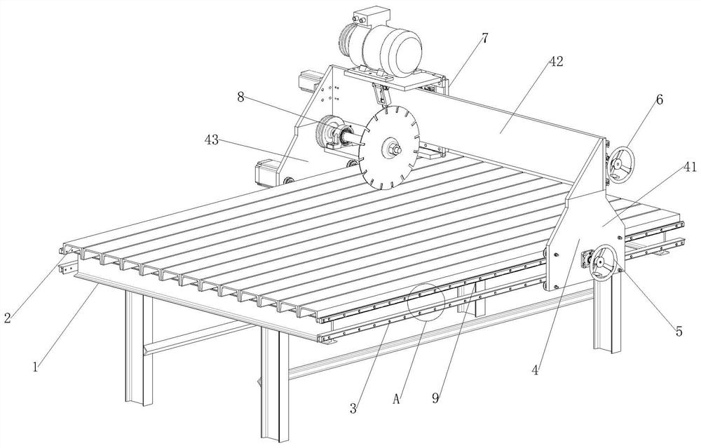 Autoclaved aerated board processing equipment and processing method thereof