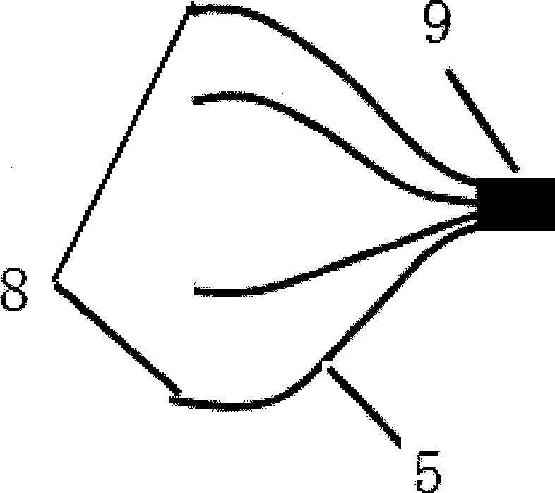 Non-contact stationary type fluorescent molecular tomography method and device