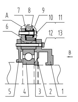 Assembly structure of insulating rolling bearing