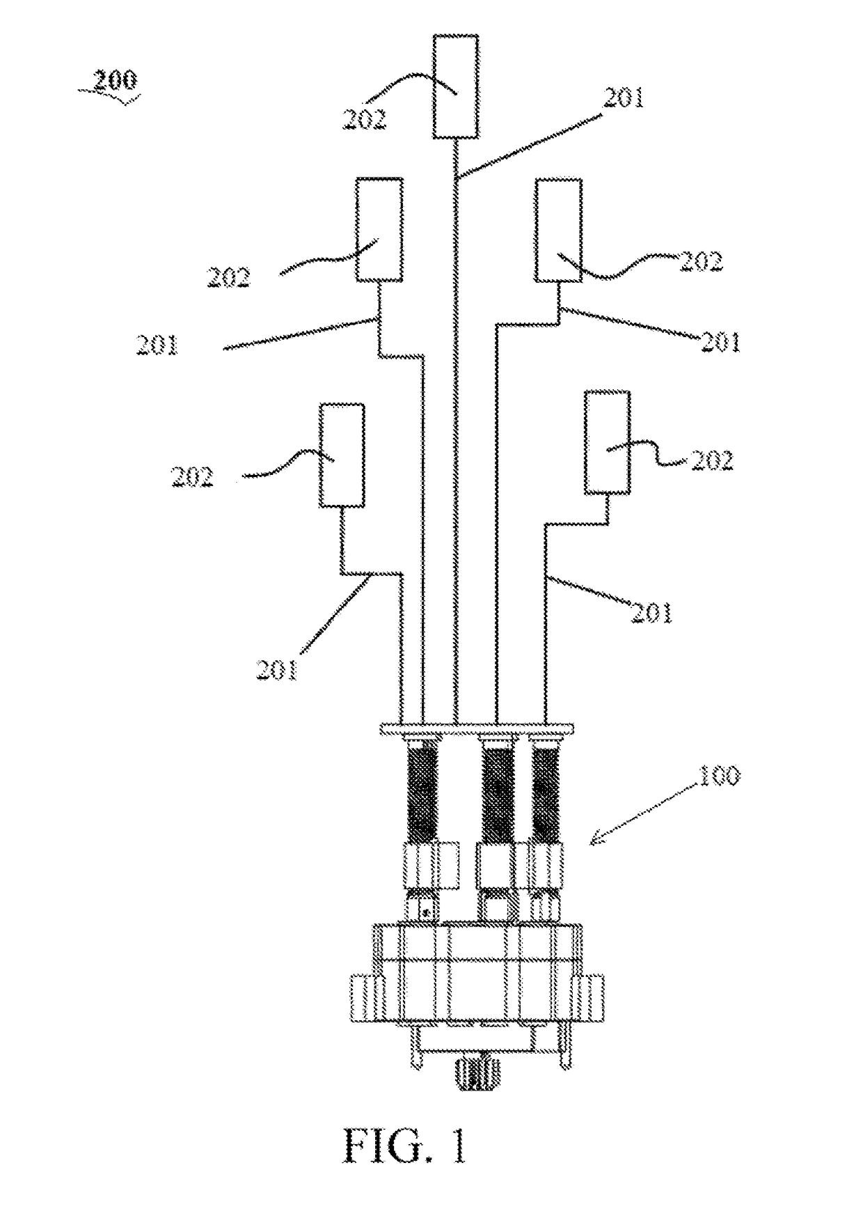 Antenna transmission device and antenna