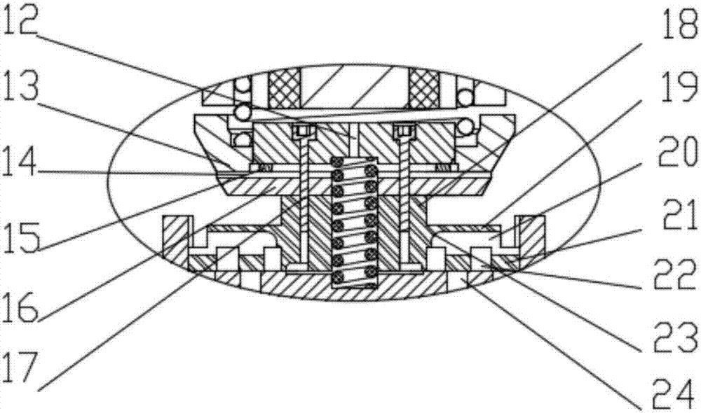 Anti-reversed integrated cross circular-groove gas fuel spraying and mixing device