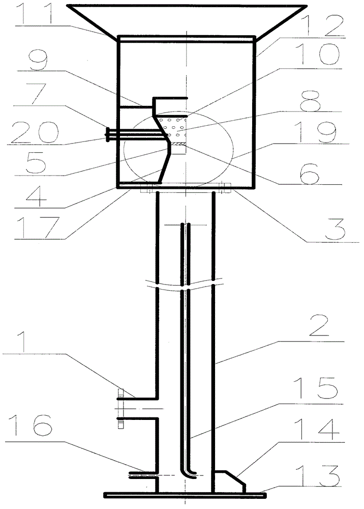 Open-type methane burning torch