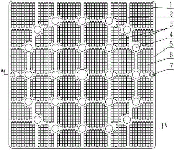 A filter plate for the lower tube seat of the nuclear fuel assembly that is easy to process and its processing technology