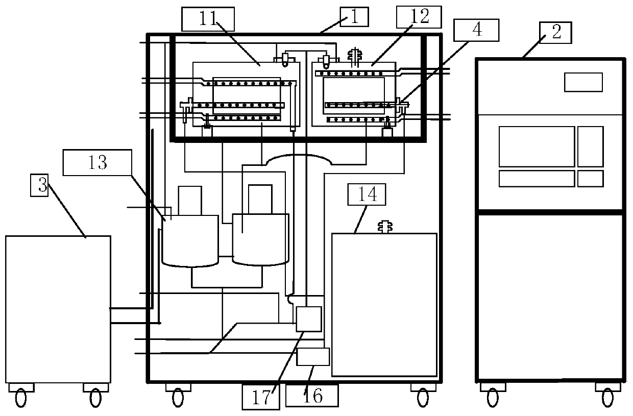 Crude oil dehydration demulsifier evaluation dynamic simulation test device