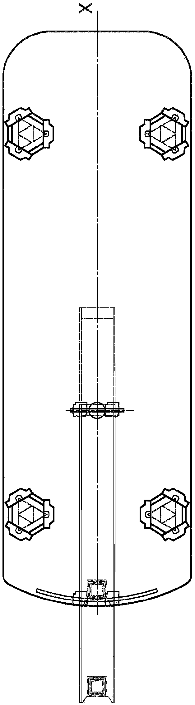 Offshore structure, supporting member, skid shoe, and method for moving cantilever