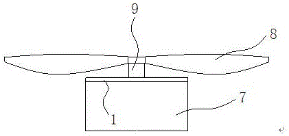 Air suspension type manual meteorological umbrella