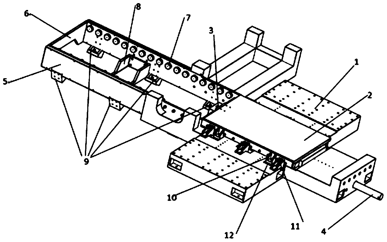 Fully automatic telescopic foundation bench suitable for model test system and its application method