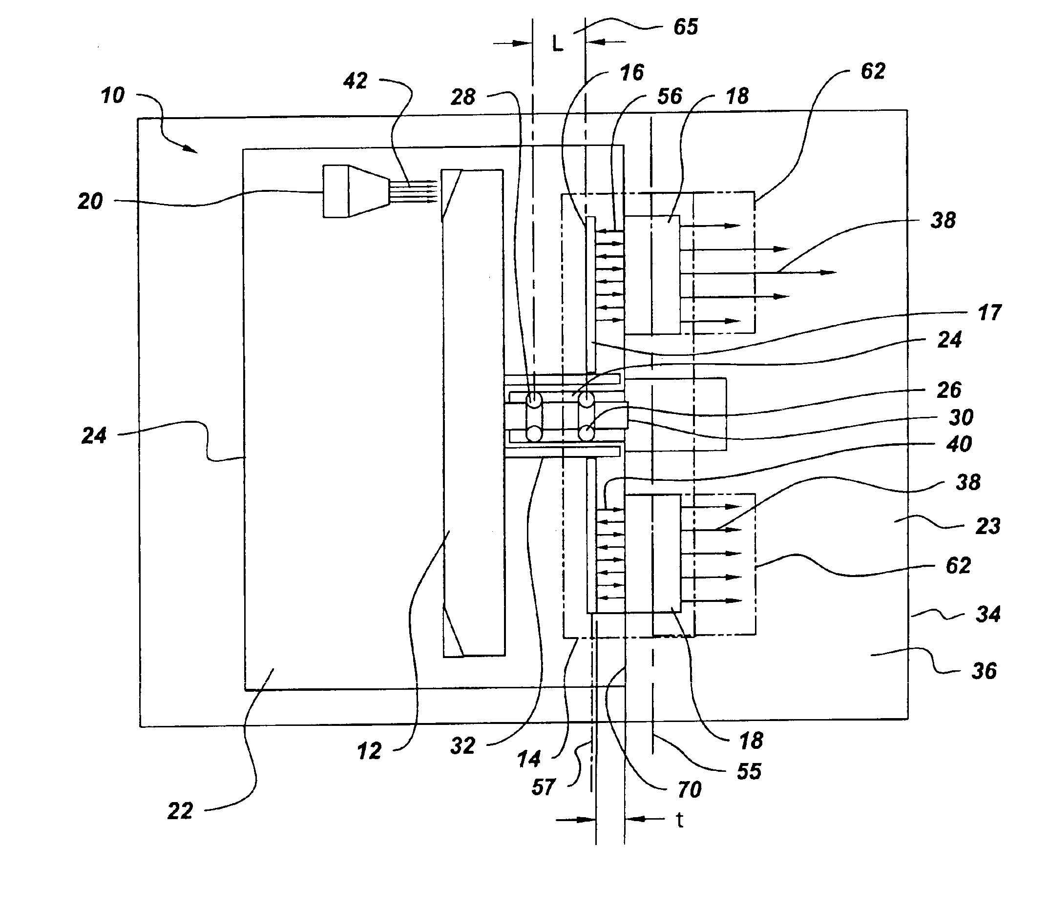 Axial flux motor driven anode target for X-ray tube