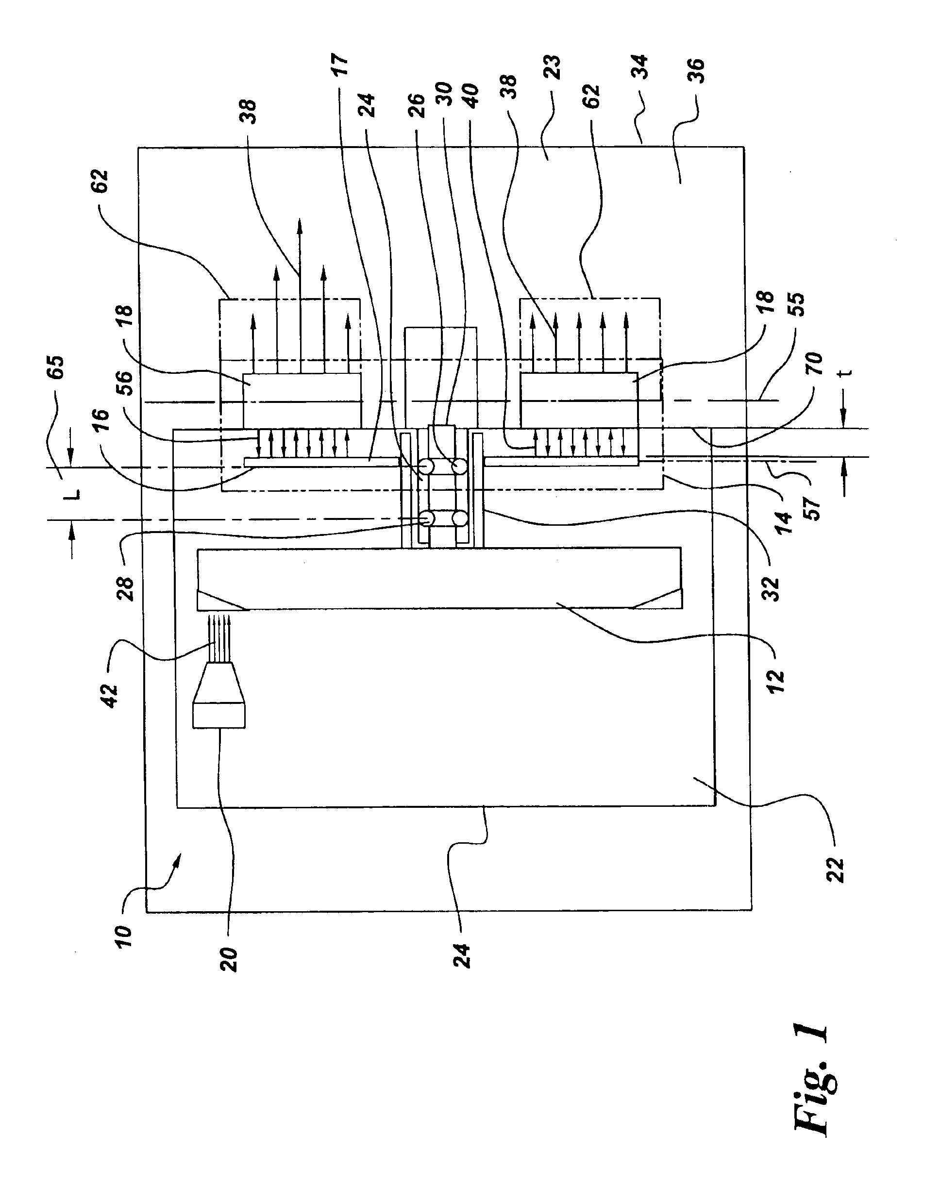 Axial flux motor driven anode target for X-ray tube