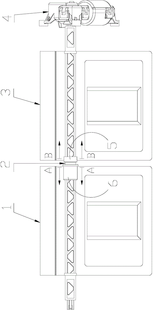 Temperature air door control structure of single temperature zone