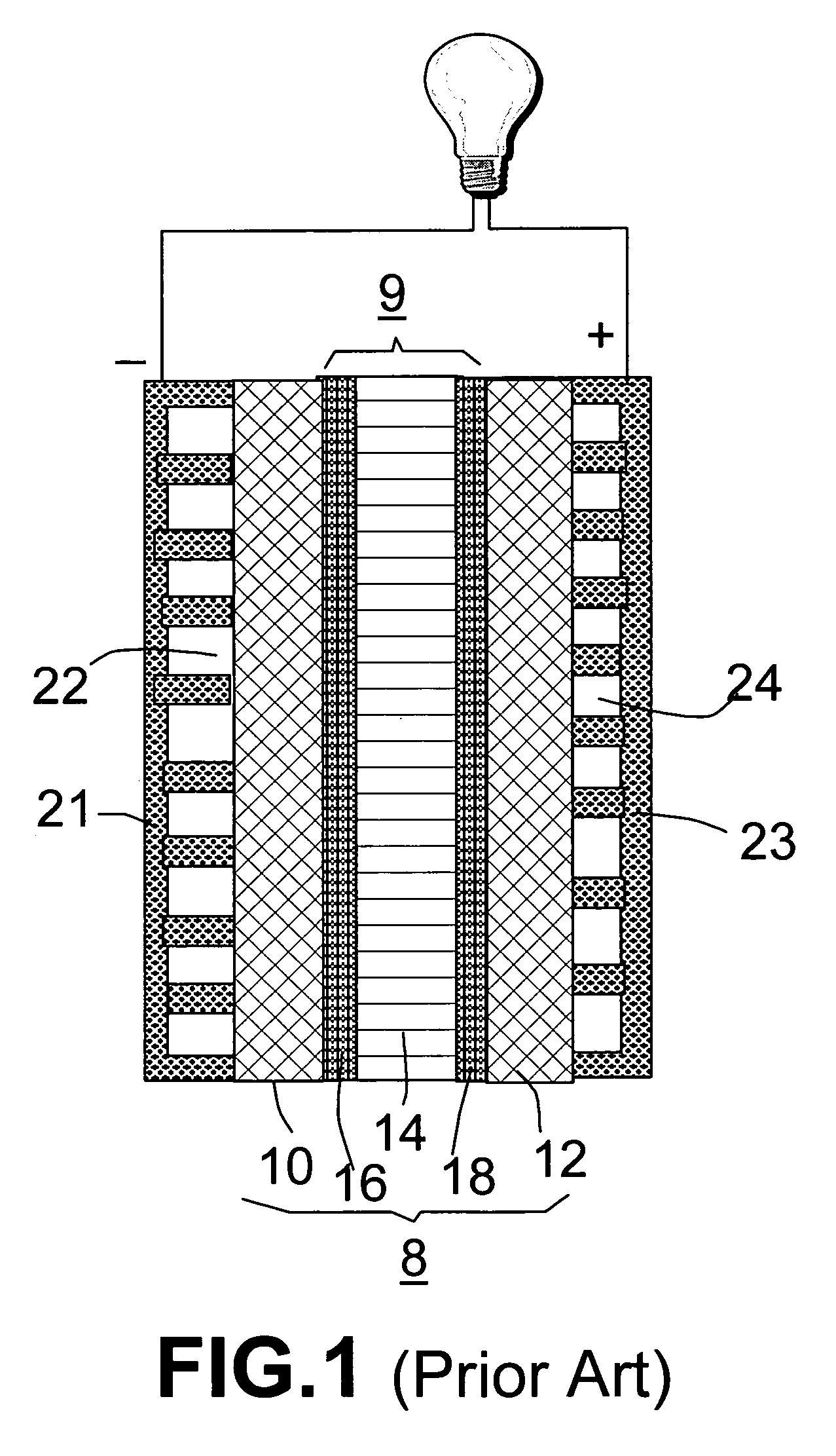 Integrated bipolar plate/diffuser for a proton exchange membrane fuel cell