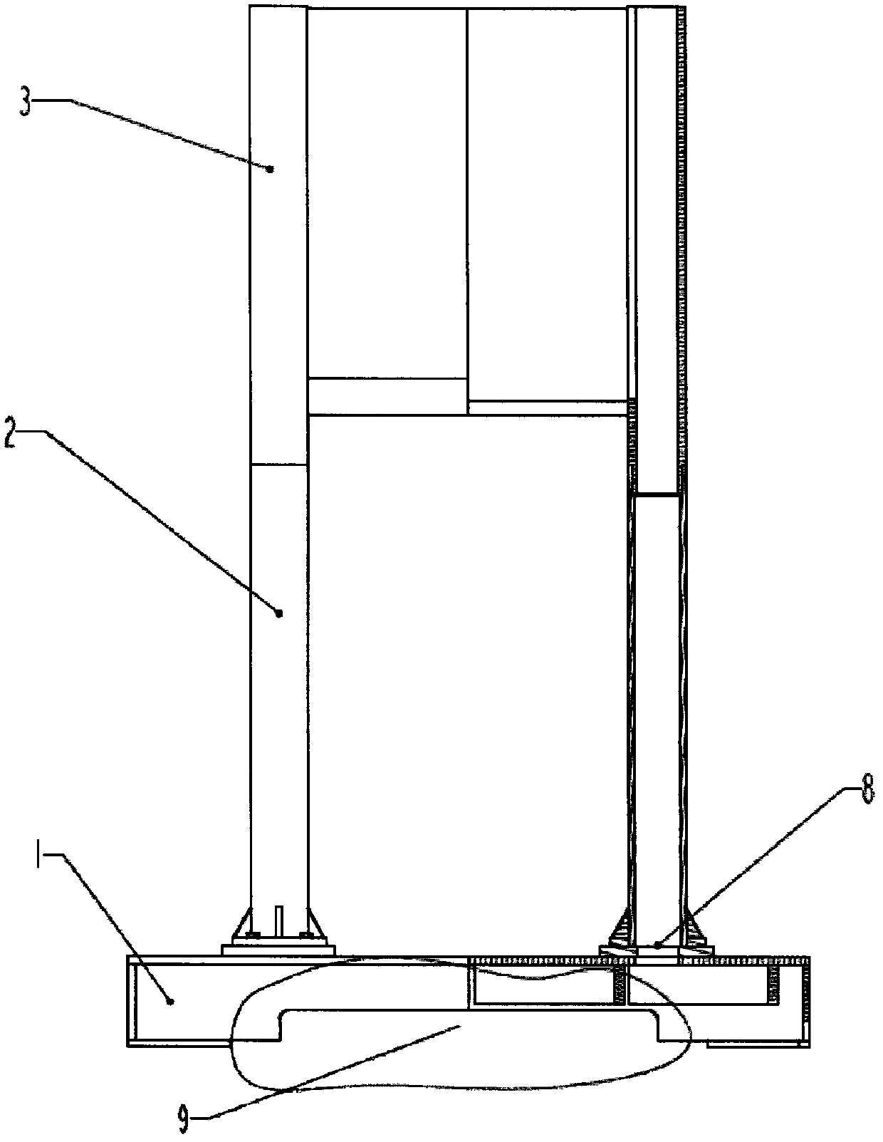 Multifunctional display platform of direct-drive A/C-axis double-angle numerical control universal milling head