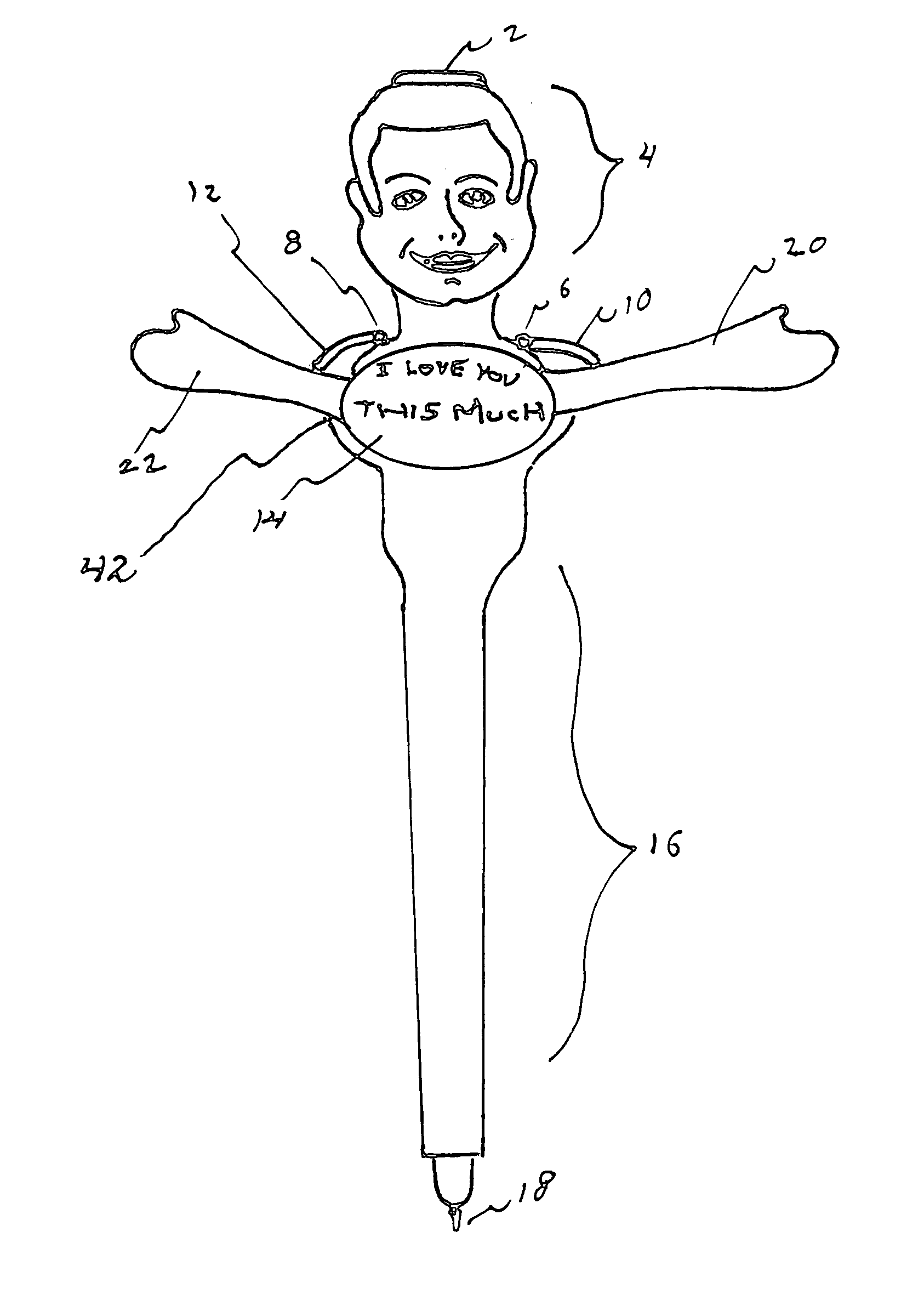 Novelty writing instrument with pneumatic feature