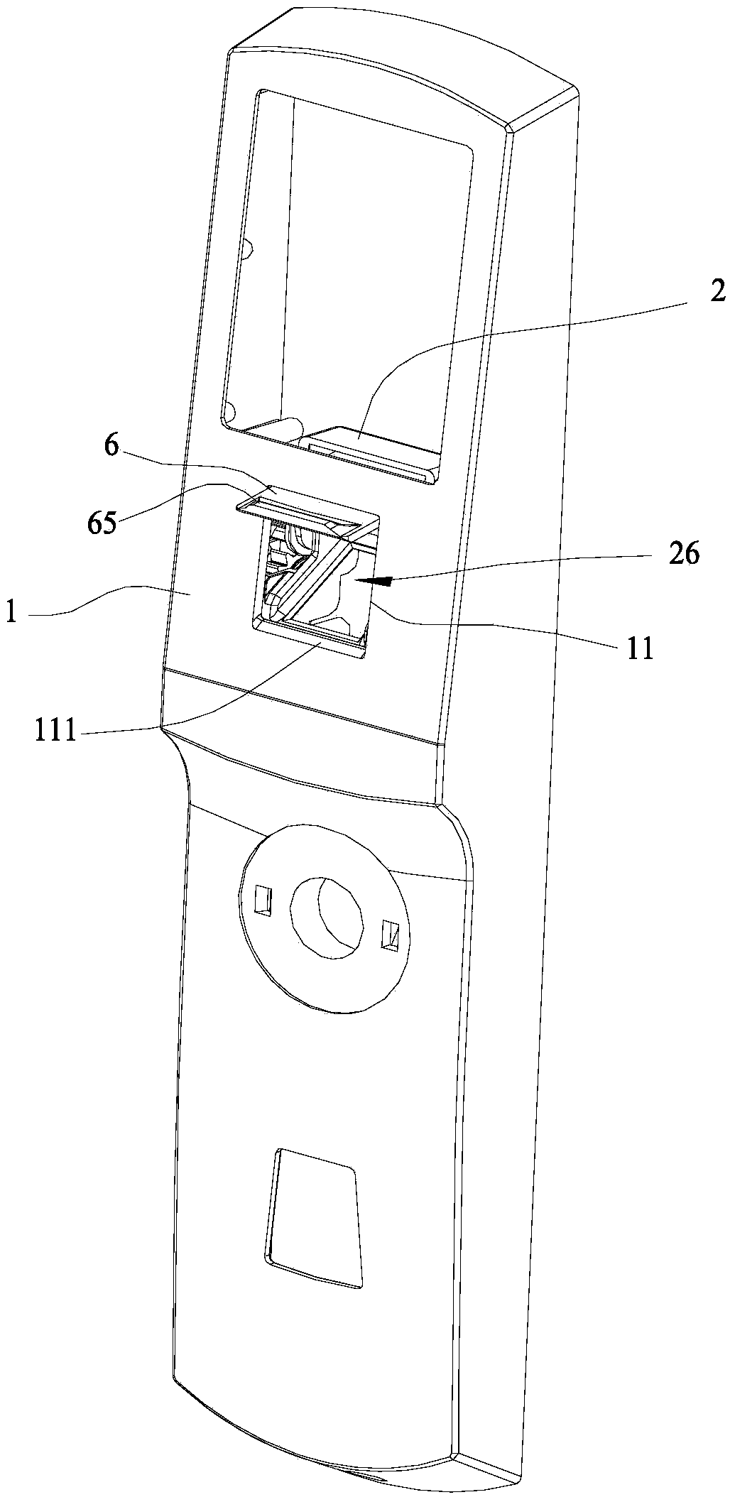 Surface cover of door fingerprint lock of manager room