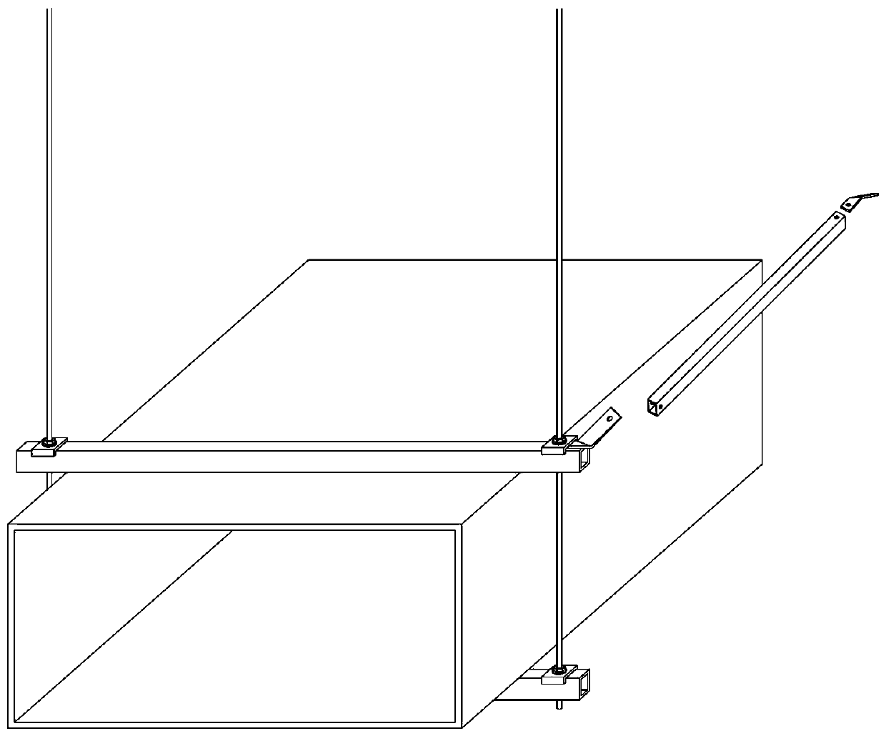 Movable clamped anti-shock bracket and clamping sleeve combined part special tool