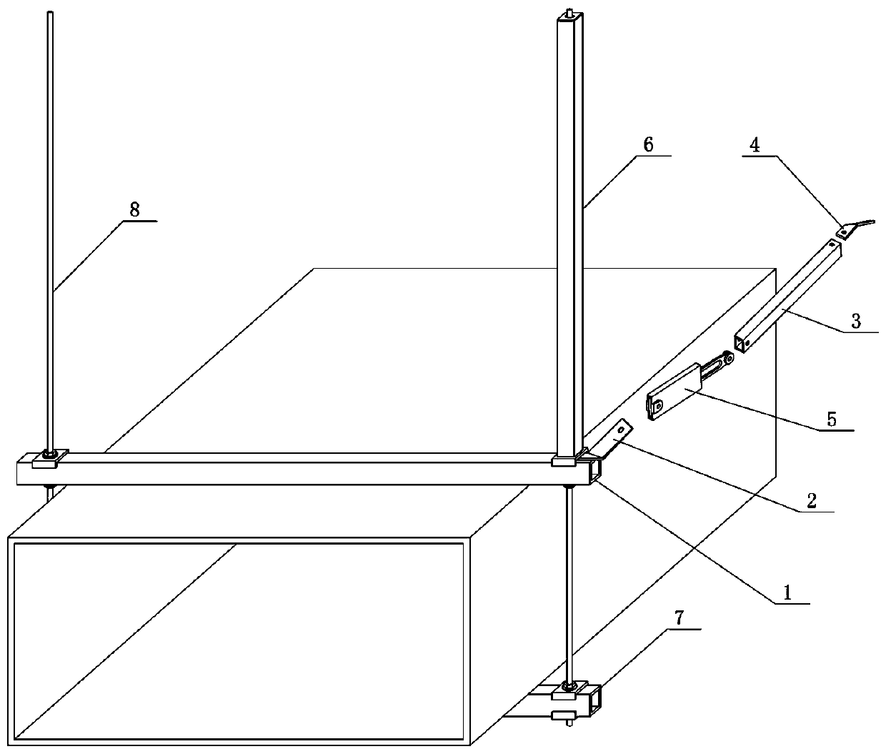 Movable clamped anti-shock bracket and clamping sleeve combined part special tool