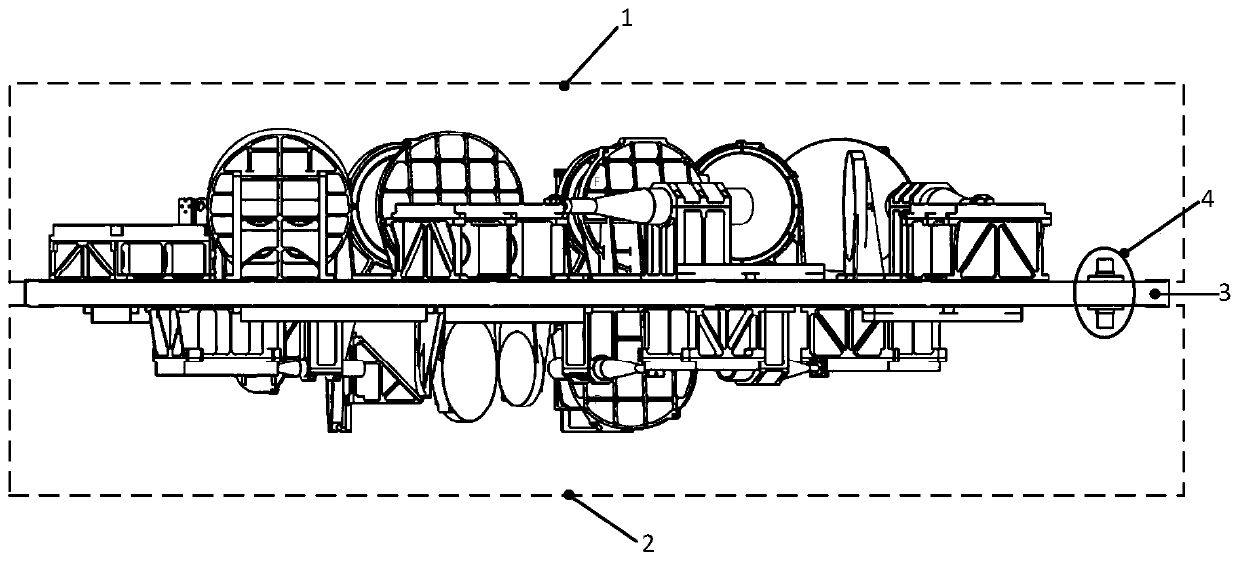 Laminated quasi-optical feed network structure and adjusting method thereof